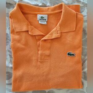 Lacoste Orange Polo Shirt